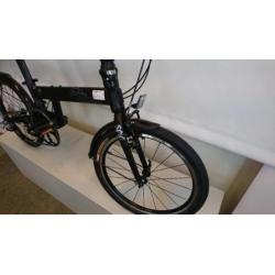 Fsir spinbike vouwfiets zwart en wit leverbaar.