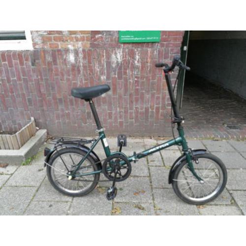 Vouwfiets met standaard en fietsbel