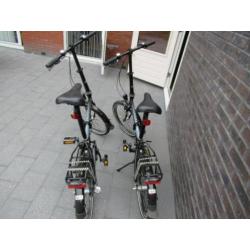 2 vouwfietsen Pegasus DS3 matzwart zo goed als nieuw