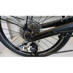 Fsir spinbike vouwfiets zwart en wit leverbaar.