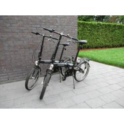 2 vouwfietsen Pegasus DS3 matzwart zo goed als nieuw