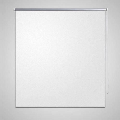 vidaXL Rolgordijn verduisterend 100 x 230 cm wit