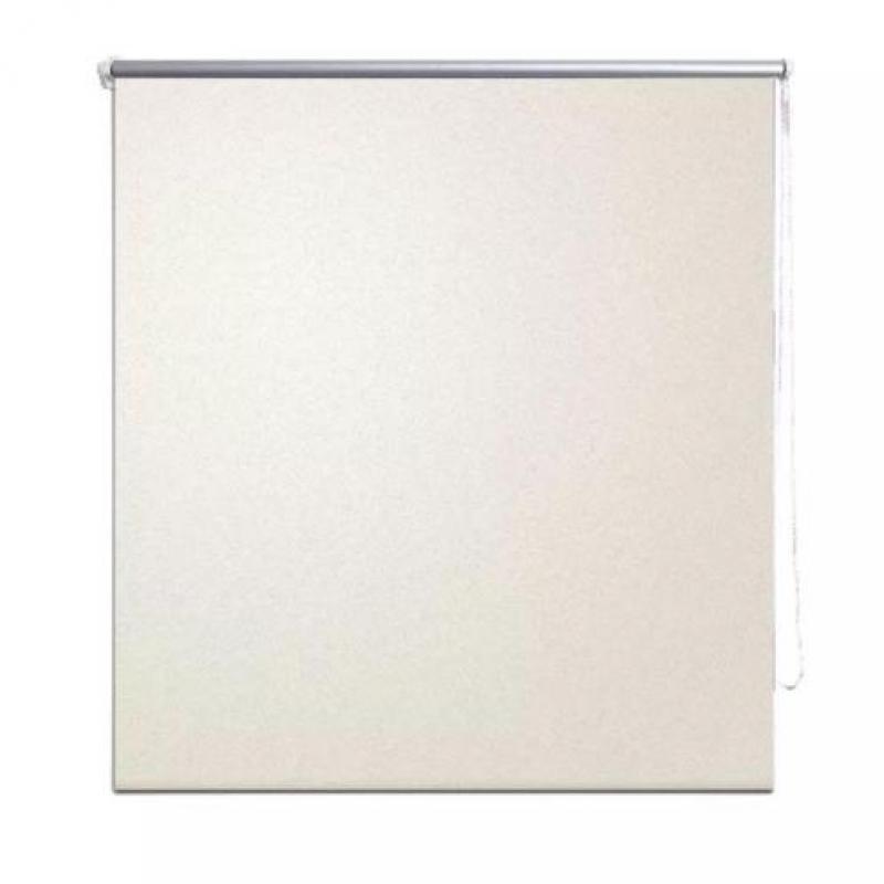 vidaXL Rolgordijn verduisterend 120 x 230 cm crême