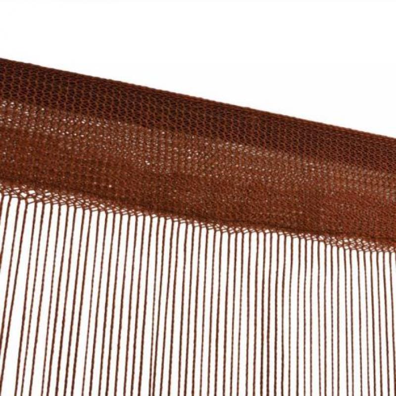 vidaXL Draadgordijnen 140x250 cm bruin 2 st