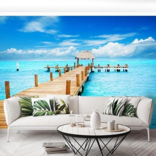aanbieding fotobehang strandeiland