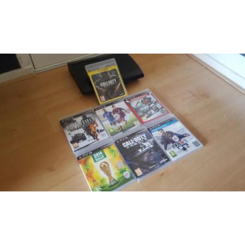Ps3 slim met controller 500gb en 7 spelen